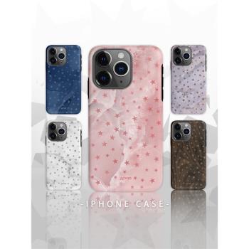 Acvoo粉鉆大理石星空iPhone15Pro保護12適用于雙層蘋果14手機殼13