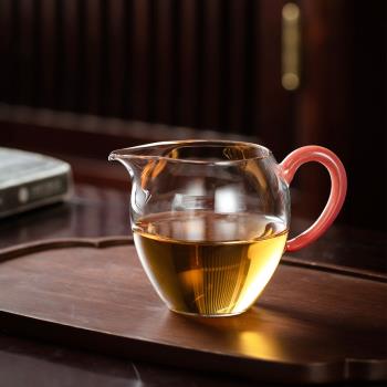 日式公道杯經典高檔小號公杯耐熱玻璃勻杯茶海高階分茶器茶道配件