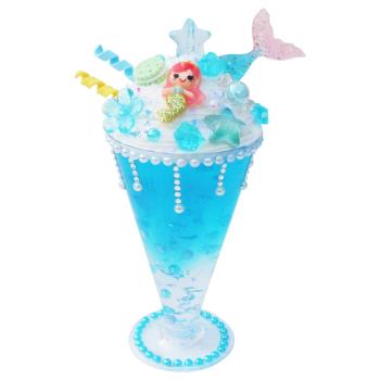 兒童diy手工制作水晶果汁杯奶油膠材料包仿真甜品冰淇淋杯女玩具