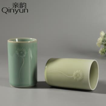 親韻清新簡約創意個性茶杯青瓷