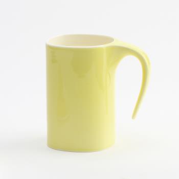 釉中彩色釉骨瓷杯 小尾巴馬克杯 咖啡杯 色釉陶瓷杯子 個性水杯