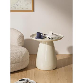 北歐奶油風茶幾ins簡約創意現代客廳小圓桌家用網紅沙發邊幾茶幾