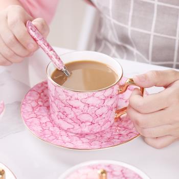 ins超火英式骨瓷下午茶茶具套裝創意手工描金歐式陶瓷咖啡杯碟