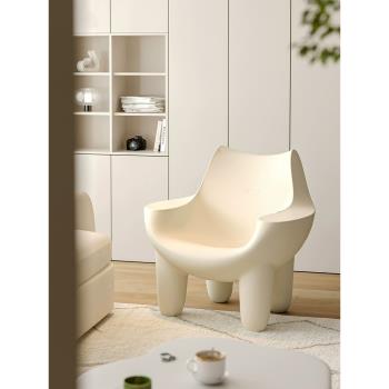 北歐休閑單人椅沙發椅現代客廳設計師奶油網紅ins戶外陽臺大象椅