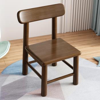實木椅子兒童靠背椅餐椅家用現代簡約小凳子矮凳臥室換鞋凳座椅子