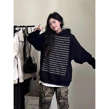 重磅寬松升級加絨男女情侶上衣
