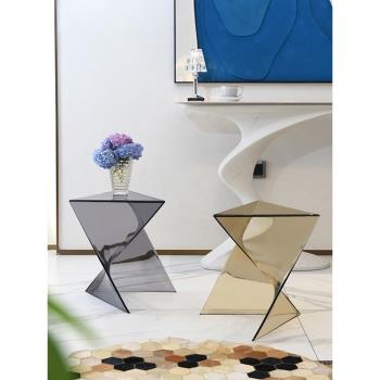 ins創意沙發邊幾現代簡約小戶型幾何茶幾設計師客廳家用小型角幾