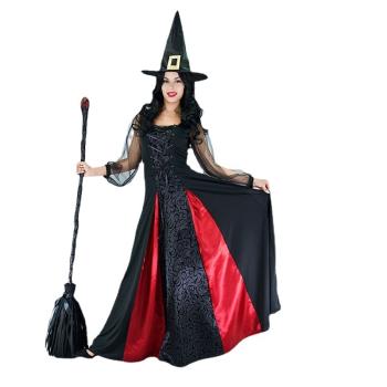 萬圣節派對成人邪惡暗黑女巫服裝cosplay魔女裙角色扮演表演衣服