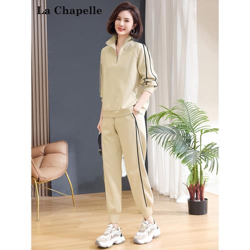 媽媽春裝運動服套裝2025新款長袖上衣時尚中老年女春秋休閑兩件套