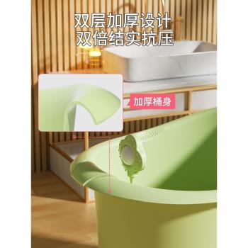 寶寶洗澡桶兒童泡澡桶嬰兒浴桶可坐游泳桶家用洗澡盆大號浴盆小孩