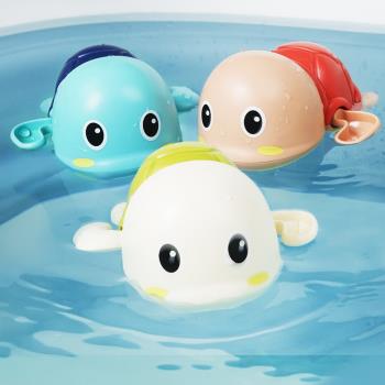 嬰兒洗澡玩具1一2歲兒童游泳小烏龜寶寶男孩女孩幼兒花灑小黃鴨子