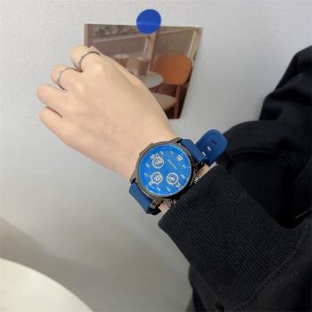手錶男女款中學生韓版時尚潮流青少年簡約氣質矽膠帶非機械中性表