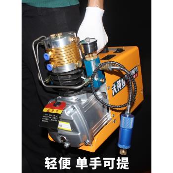 大黃蜂高壓打氣機30mpa高壓氣泵40mpa小型單缸水冷電動充氣泵沖氣