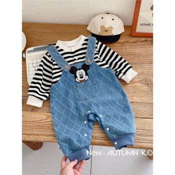 嬰兒男女寶寶哈衣周歲禮服卡通