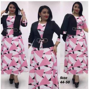 Africa Mama dress Large size 2 sets Coat + dress Female 6xl