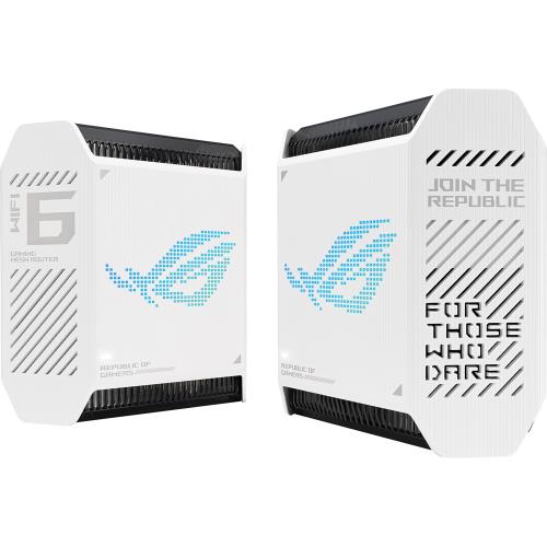 ASUS 華碩 ROG Rapture GT6 白 二入組 AX10000 Wi-Fi 6 Mesh 系統 網狀網絡 路由器(分享器)