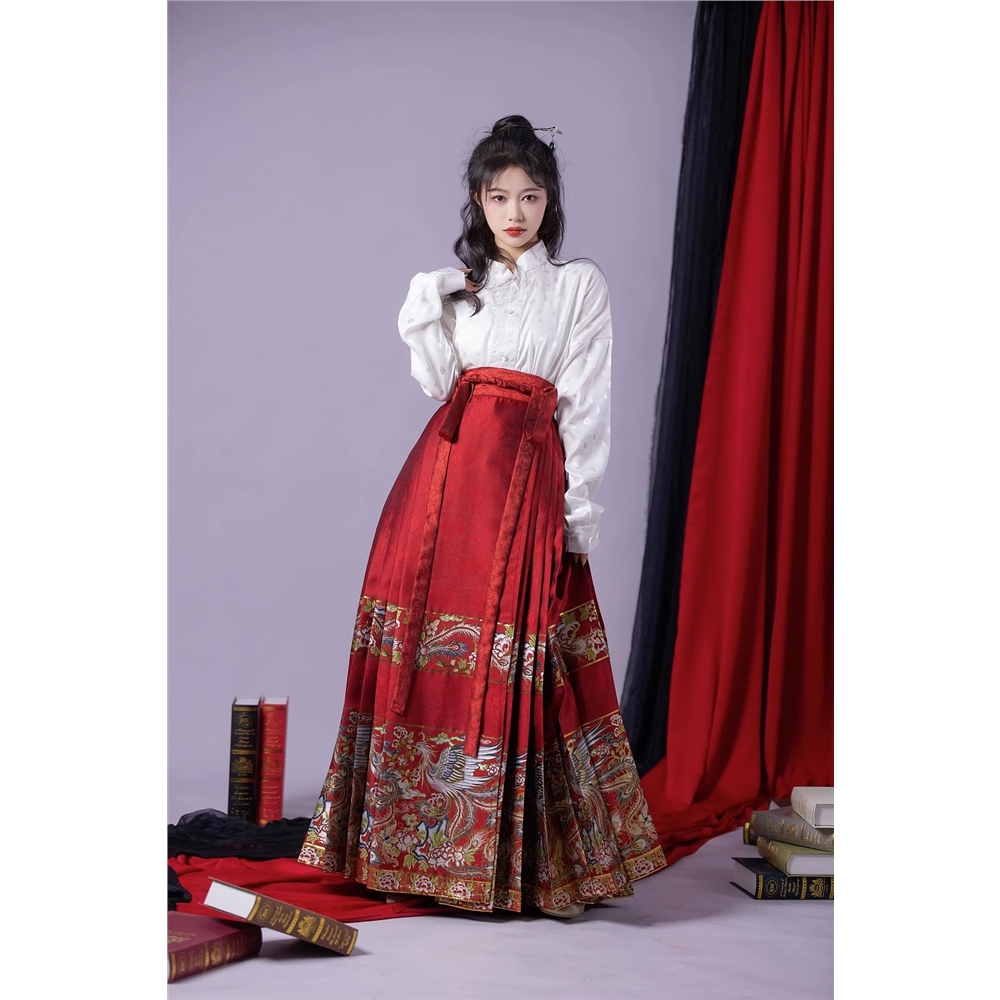 馬面裙夏日常可穿新中式改良漢服套裝高級感國風時尚通勤傳統古裝|漢服