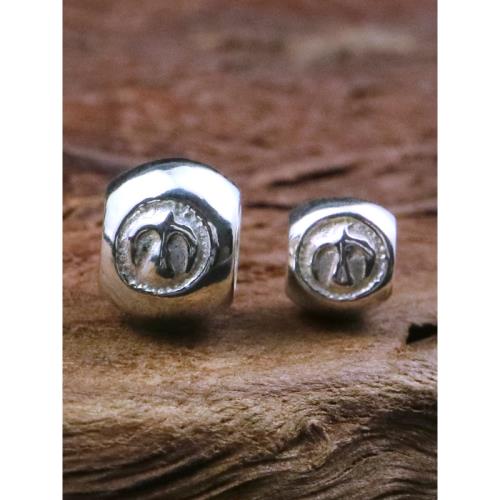 伊瓦嵐 菊地健KEN KIKUCHI實心鷹戳銀珠925純銀散珠隔珠項鏈配件