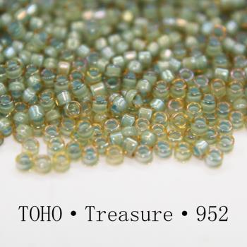 #952 東寶古董珠 11/0 TOHO Treasure 寶寶珠 串珠包鉆 進口散珠
