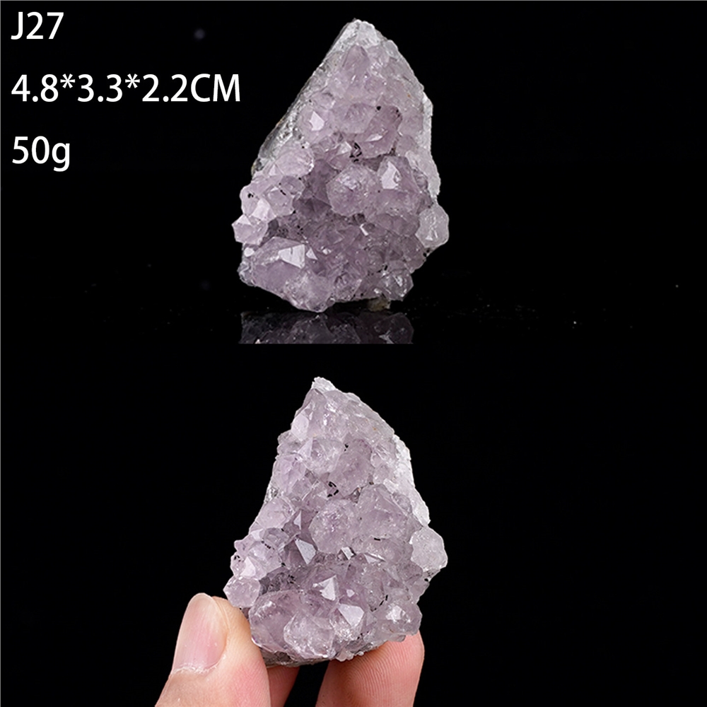 天瑜礦物天然巴西紫水晶簇原石標本觀賞石消磁石家居礦石桌面擺件|擺飾