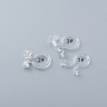 diy隱形塑料樹脂透明防過敏耳夾