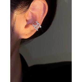 日韓雙C耳骨夾無耳洞女輕奢小眾設計氣質百搭高級感耳環新款耳飾