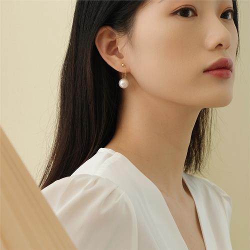 原創設計師高級感小眾獨特復古個性珍珠路路通耳環耳夾氣質