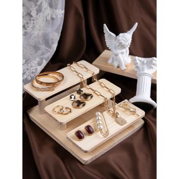 首飾展示架創意擺件耳環飾品架子店鋪陳列戒指托珠寶展示拍攝道具