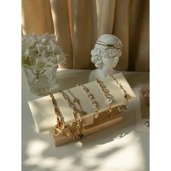 韓式首飾絨布展架柜臺手鏈手串展示架珠寶店專用飾品收納陳列道具