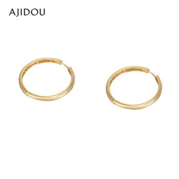 AJIDOU阿吉豆歐美ins風時尚金屬大圓環耳環小眾設計感 高級氣質