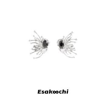 Esakoochi蝴蝶個性小眾設計黑鉆