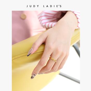 【少女感爆棚】Judy ladies 極簡系列 極簡愛心桃心戒指 女ins