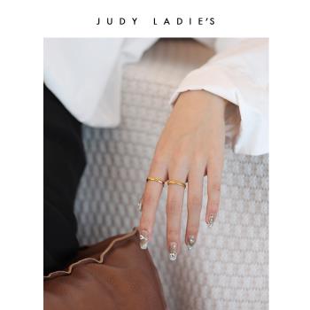 【旗艦新品】Judy ladies 小金磚系列 瑞思幾何戒指女 小眾設計