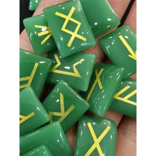 北歐盧恩符文如尼石白水晶紫水晶藍水晶長方形25枚一套半寶石