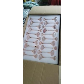 粉水晶裸石刮痧片舒筋活絡東陵玉