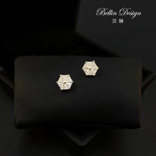 個性設計感幾何小胸針高檔六邊形領針西裝配飾防走光扣針配飾5310