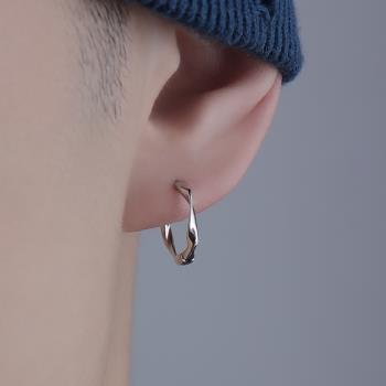 純銀小眾設計感女男生中性耳環