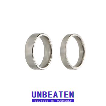 UNBEATEN鈦鋼簡約光面素戒指ins男女情侶一對食指戒氣質百搭時尚