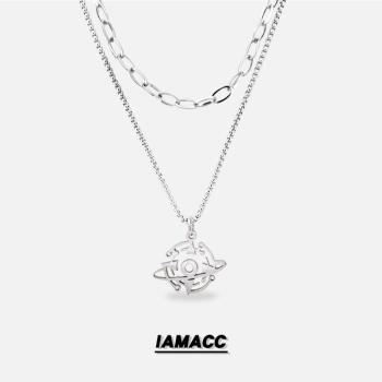 IAMACC男女原創嘻哈鈦鋼飾品項鏈