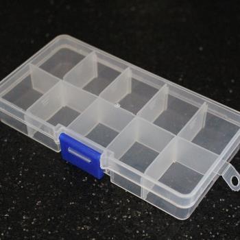 10-15格透明收納盒 塑料首飾盒 儲物盒 飾品盒 工具盒