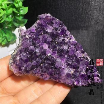 一物一圖天然紫水晶礦學標本原石