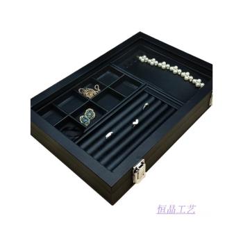 首飾盒多層珠寶箱首飾展示架戒指項鏈手鐲耳釘耳環飾品眼鏡收納盒
