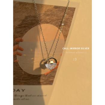 小麋人星河ins純銀女吊墜項鏈