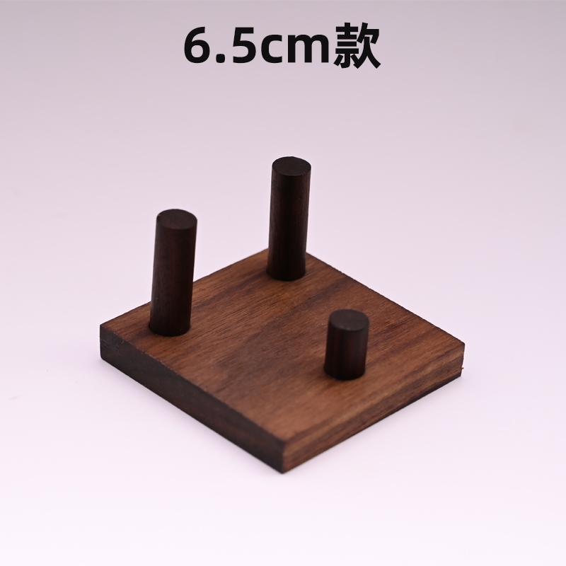 新品上市胡桃木水晶展示架礦石原石礦物標本底座石頭擺件收納架|首飾