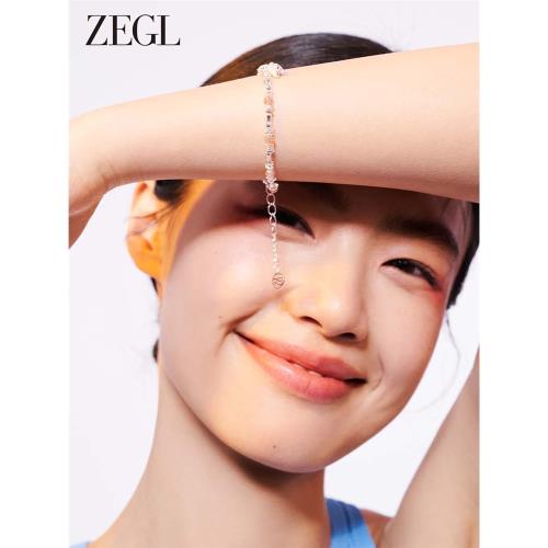 ZEGL彩色串珠手鏈女夏輕奢小眾精致2023年新款多巴胺冰淇淋手飾品