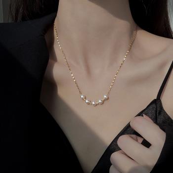 925純銀女小眾輕奢飾品珍珠項鏈