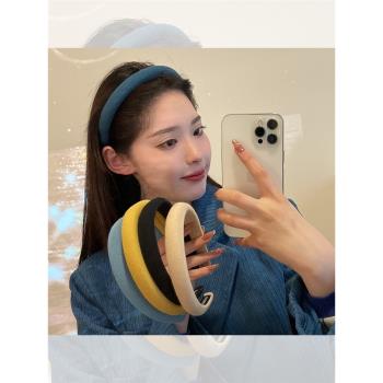 韓國進口復古布藝基礎增高發箍