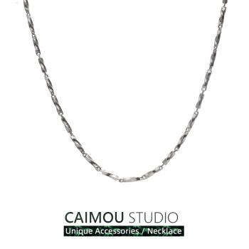 CAIMOU莫比烏斯環鈦鋼潮款項鏈