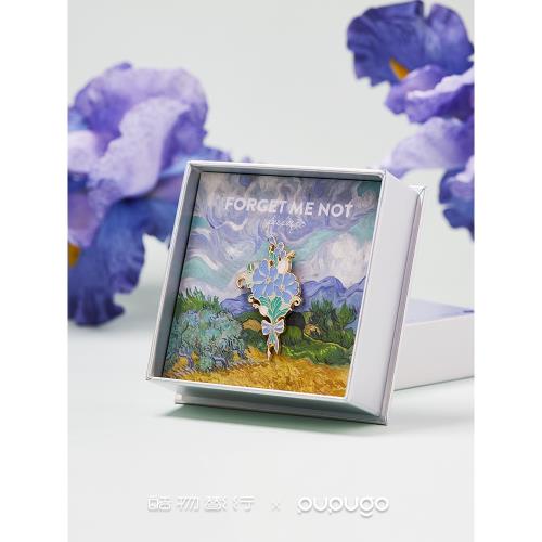 胸針花胸針高級設計感小眾勿忘我別針教師節國慶生日禮物伴手禮