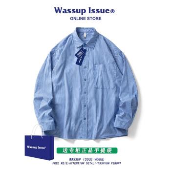 WASSUP ISSUE復古風長袖男款襯衫